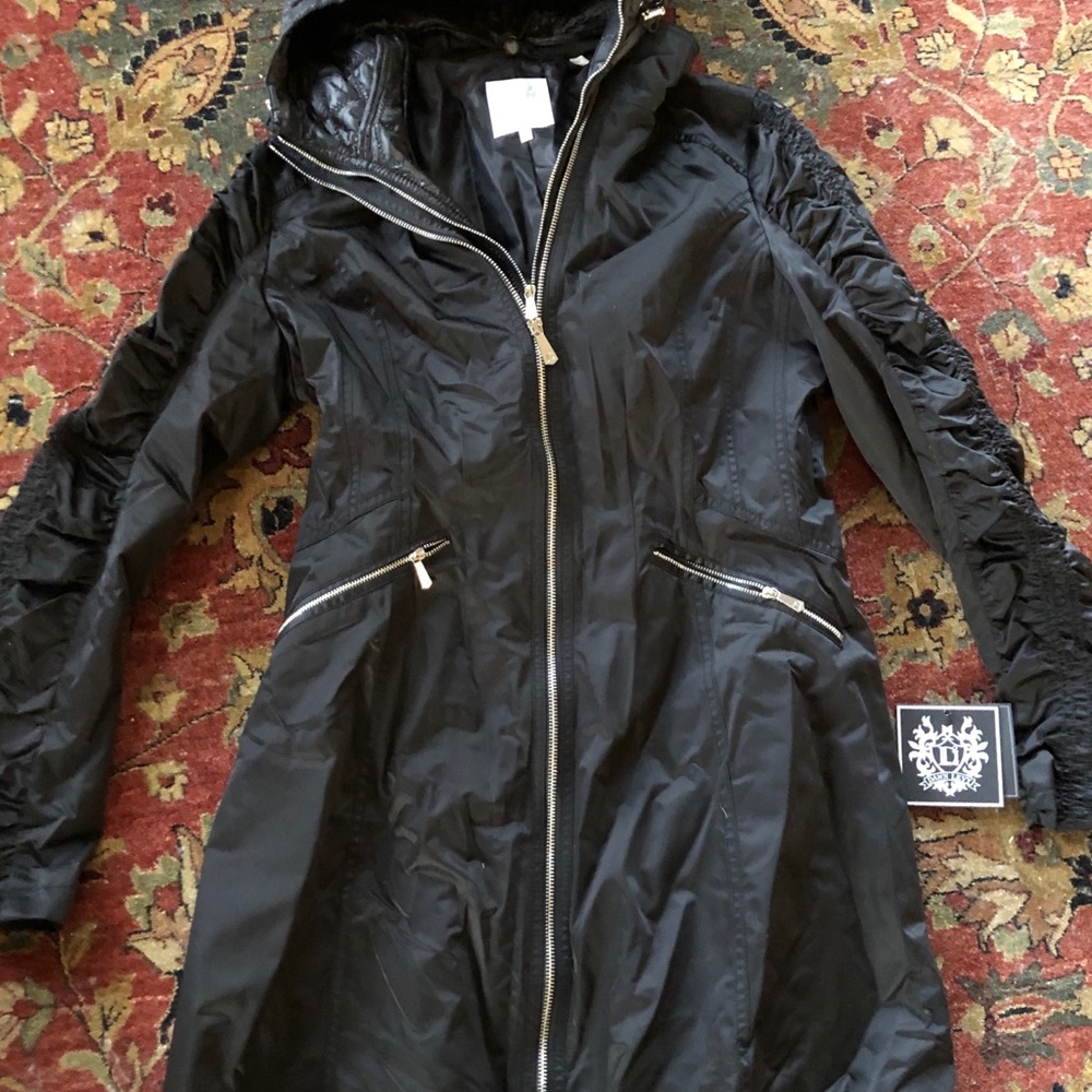 Dawn Levy Cali Black Coat NWT